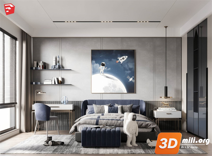 Children Room Scenes Skp FIles 